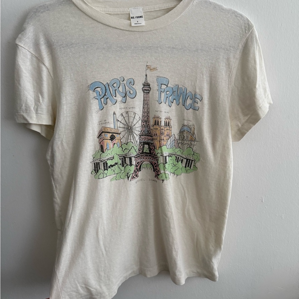 Re/Done Paris Tee